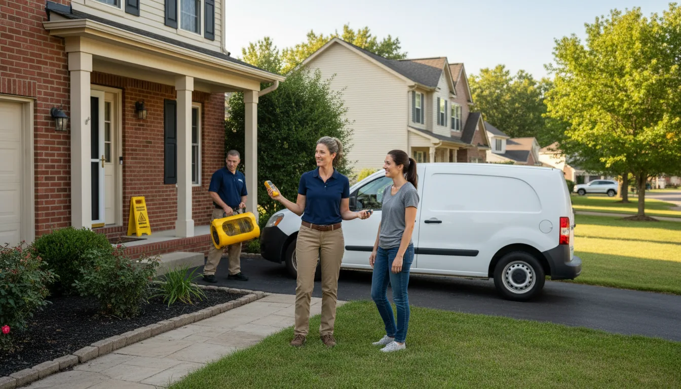 Residential water damage restoration in Rayne, LA